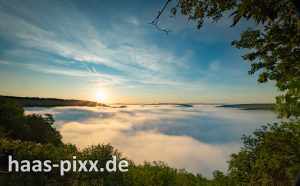Saarschleife im Nebel