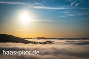 Saarschleife im Nebel